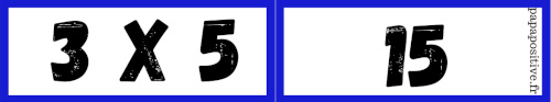 flash cards, multiplications, papapositive.fr flash cards, multiplications, papapositive.fr