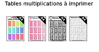 Tables multiplications à imprimer