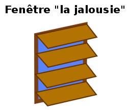 fenêtre la jalousie