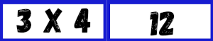 exemple de flash card pour jouer aux multiplication de la table de 3