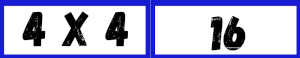 exemple de flash card pour jouer aux multiplication de la table de 4