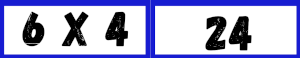 exemple de flash card pour jouer aux multiplication de la table de 6
