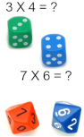 jeux de dés pour apprendre les tables de multiplication