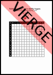 Table de multiplication de Pythagore vierge à imprimer