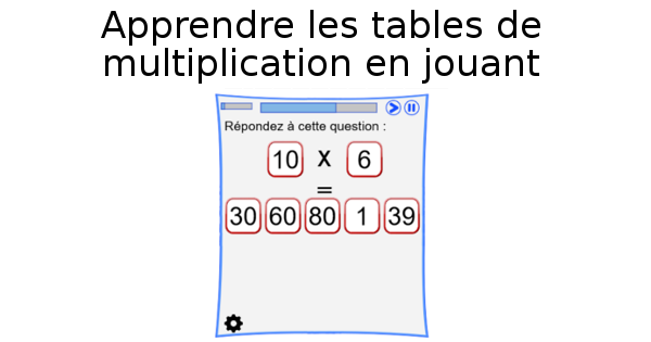 Mes jeux pour apprendre les tables de multiplication