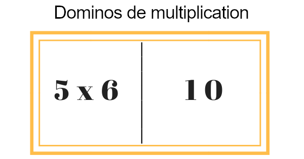 Dominos de multiplication : apprendre les tables de multiplication en s’amusant